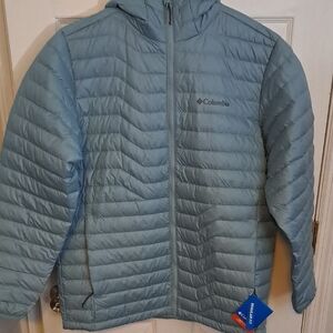 Columbia Sky Blue Puffer Jacket